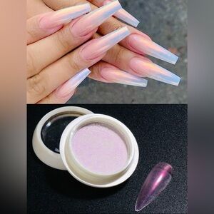 FULL BEAUTY 1pc Pure Solid State Aurora Pink Nail Glitter